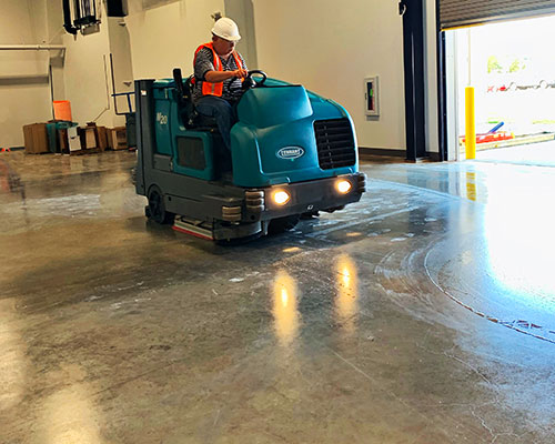 Capitol Cleaning M20 warehouse floor cleaner